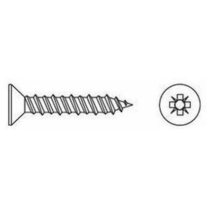 3.9x30 Screw for plastics, Cross recessed countersunk head HI-LO