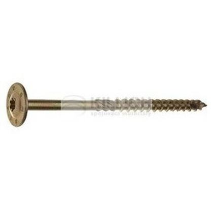 8.0x200 ZINC constructional screw, flat head with collar (wafer head) TORX 40
