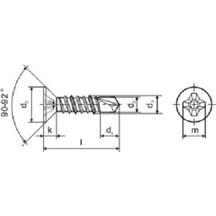 3.9x25 Screw for window steel stiffeners MVZ-B WHITE ZINC