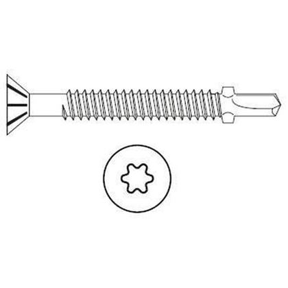 4.0x40 BLUE ZINC Self-drilling chipboard screws, cutting TORX 20 08557