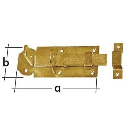 WZP 140 Closing door bolt, straight 140x55x5.0mm