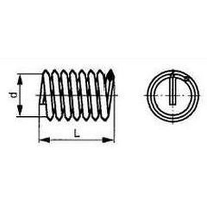 Wire thread inserts M4x0.7x10 2.5d A2 STAINLESS STEEL DIN 8140 Helicoil