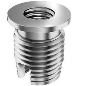 M5x8x1.0x11 BLUE ZINC Self cutting threaded inserts, typ ESD