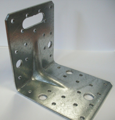 90x105x105 Angle bracket,Heat zinc, rippet BV/Ú 05-23/Z/40x13