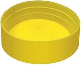 54.0x2.0 DN50 cap for pipe without ventilation hole YELLOW LDPE