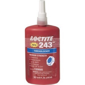 Loctite glue 243 250 mll medium strength threadlocker