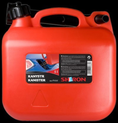 SHERON canister of fuel 5 l red