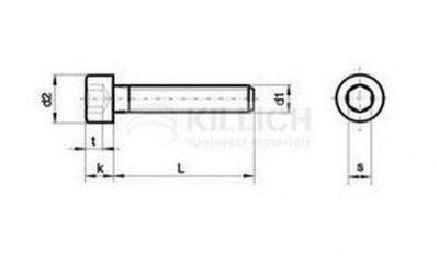 M5x40/40 PLAIN 8.8 full thread Hexagon socket head cap screws DIN 912