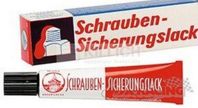 color for screws securing - red 20 ml