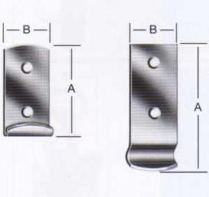 Simple External Latches, A-12.6mm, B-44mm, ZINC