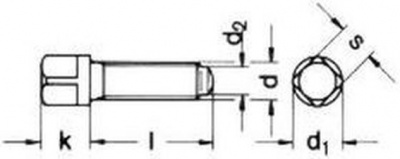 10x50 PLAIN 10.9 Square head bolt, half dog point with collar, oval half dog point DIN 480