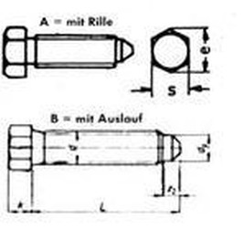 M10x20 8.8 PLAIN Hexagon set screws, coned half dog point DIN 564B