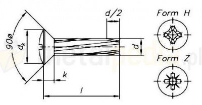 M5x20 ZINC Cross recessed mushroom head thread cutting screws DIN 7516E