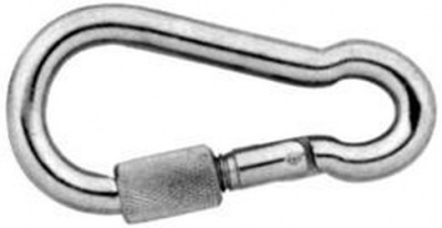 12x140 ZINC Snap hook with screw DIN 5299D