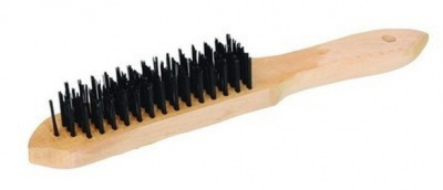 St.wire brush 5 row, wooden 300