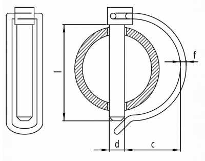 8.0x40 Linch pin for pipes