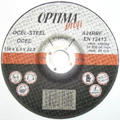 125x6.5 Cutting wheel for steel IP12565R PROFI