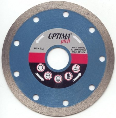 180 Diamond cutting wheel for tiles with continuous rim DK180