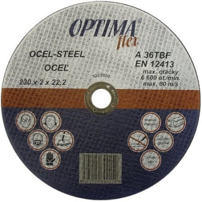 125x2,5 Fe Cutting wheel for steel IO12525 OPTIMA flex