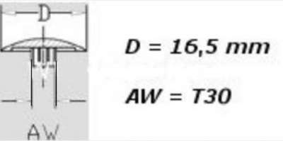 Nut cap for T-30 WHITE