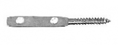 Flat screw 80 mm ZINC WHITE