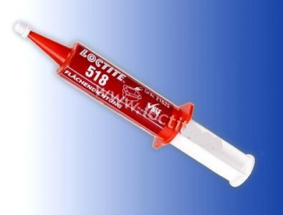 Loctite glue 518 For machined, rigid metal flanges - semiflexible 50ml