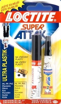 Loctite Super Attak Ultra glue PLASTIC 2g - Killich s.r.o.