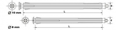 8x72 Metal expansion bolt