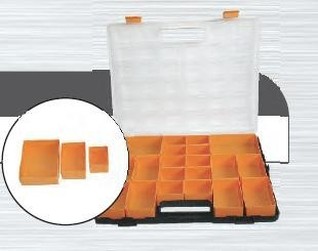 organizer with removable plastic boxes 37x31x4cm