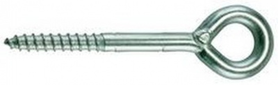 7.6x140 (length 160mm, thread 48mm, eye 22mm) ZINC Scaffold screw DIN 4420