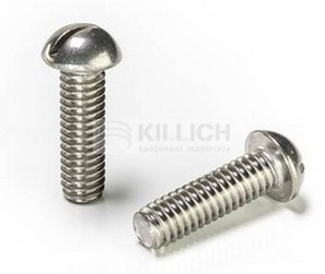 Nr.10-24x1.IN UNC A2 STAINLESS STEEL Slotted Round Head Machine Screws