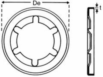 d. 10x18.4x1.9 StarLock washer A2 STAINLESS STEEL