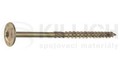 4.0x40 ZINC constructional screw, flat head with collar (wafer head) TORX 20