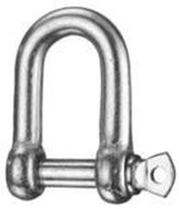 chain lock M14 FEUERVERZINKT flat type, D shape capacity 2000kg