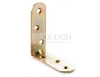Angle bracket 17x50x50x2mm YELLOW ZINC 400301 KW3