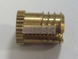 M4x8 BRASS Press-in threaded inserts Spred-sert