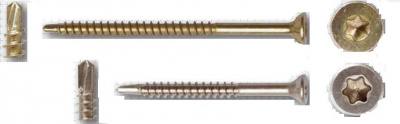 5.0x60 YELLOW ZINC Self-drilling chipboard screws BSP 11950060