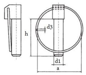 7.0x42 Linch pins DIN 11023