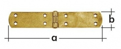 ZF 140 French hinge 140x33x2.5mm